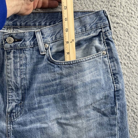 Levis 514 Jeans Mens 38 (36X31) Regular Straight Blue Denim Clean - Picture 8 of 15